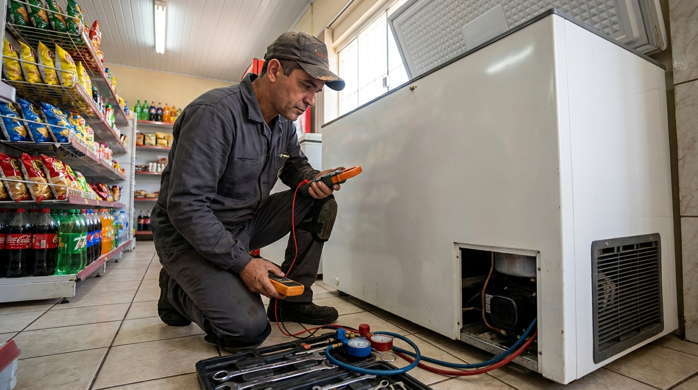 Conserto de placa eletrônica de freezer em Jundiaí‑SP